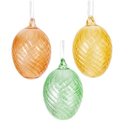 GAEM Набор из 3-х изделий декоративных подвесных "Яйцо пасхальное" (6*9), L19 W10 H6 см