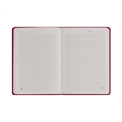 Записная книжка А6 80л. ЛАЙТ, кожзам, Greenwich Line "Classic. Berry", с резинкой, фактурное тиснение, блок в клетку