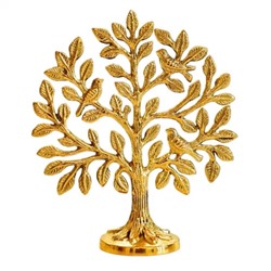 Статуэтка Дерево Калпаврикша, 100% Pure Brass Kalpavriksha Tree with Birds (5.9 inch), Behoma