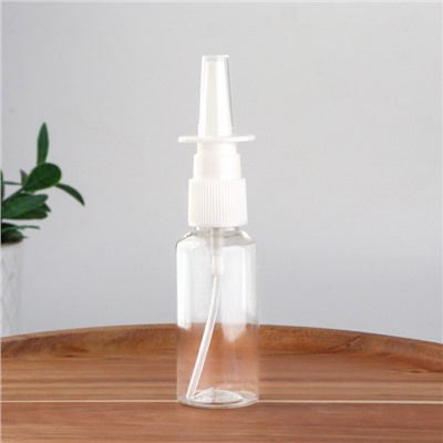 Бутылочка для хранения, с распылителем, 30 мл, цвет прозрачный/белый