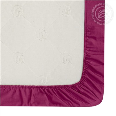 Простыня на резинке из поплина Вишня Арт Дизайн