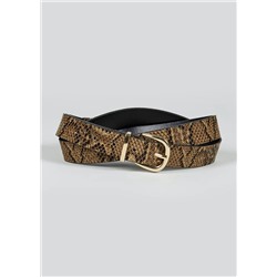 Faux Snakeskin Belt