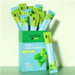 Ополаскиватели для полости рта со вкусом МЯТЫ Sadoer, Набор 20 шт. по 10 мл.