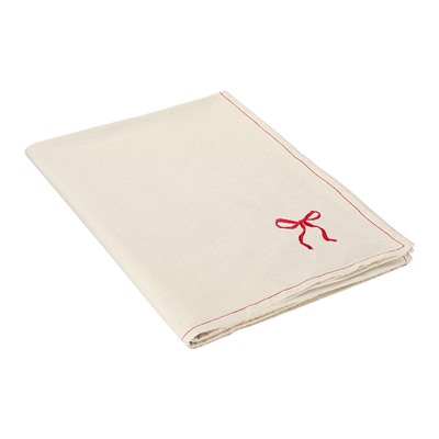 Скатерть Fancy Bows бежевого цвета из коллекции Essential, 180х240 см