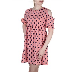 916 Платье летнее в горошек Fashion