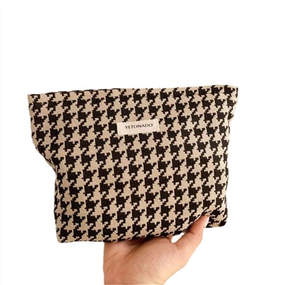 Capacious genuine small cosmetic bag, design handheld small clutch bag, organizer bag