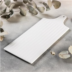 Блюдо для подачи Magistro «Гриль Бланш», 35.5×14 см, фарфор, белое