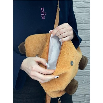 Плюшевый рюкзак "Capybara", 26*25 см