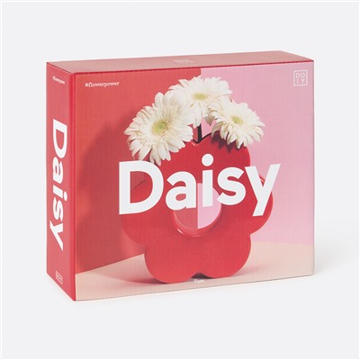 Ваза для цветов Daisy, 20 см, красная