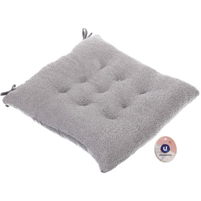 Сидушка на стул "SOFT" 40*40 см, цвет серый