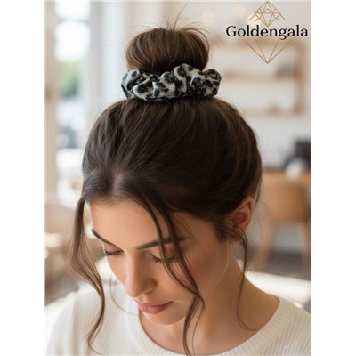 Резинка для волос объемная леопардовая Арт:Р17А/005