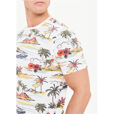Island Print T-Shirt