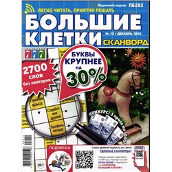 Сканворд Большие Клетки 12/25