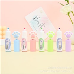 Маркер текстовыделитель "Soft paw", mix, шоу-бокс 24 шт.