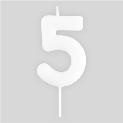 Свеча для торта, цифра «5», светится в темноте, 3,8 х 8 см