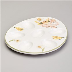 БЛЮДО ДЛЯ 6 ЯИЦ AGNESS "SUNDAY" 26*20*2.5 СМ (КОР=24ШТ.)