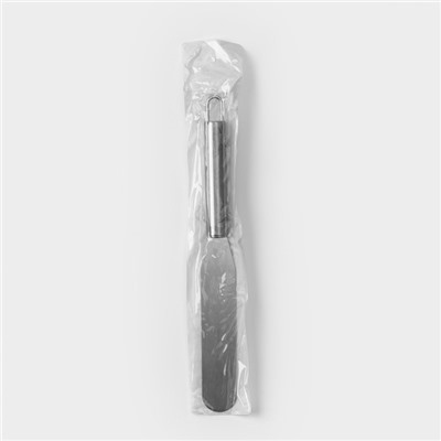 Кондитерская лопатка - палетка прямая Доляна, 27×3 см, рабочая часть 15 см, серебристая