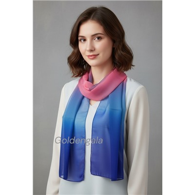 Шарф шифоновый Радуга Арт 0978/4