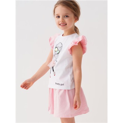 Комплект для девочки: футболка, шорты