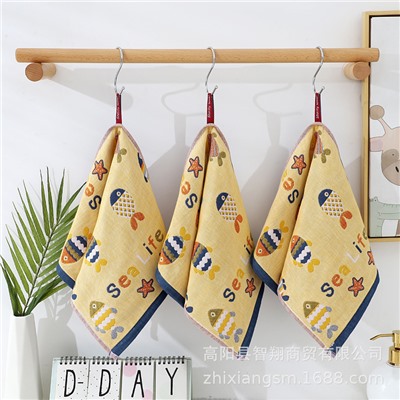 Gauze cartoon children's sweat towel, wholesale