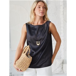 Топ из струящегося сатина