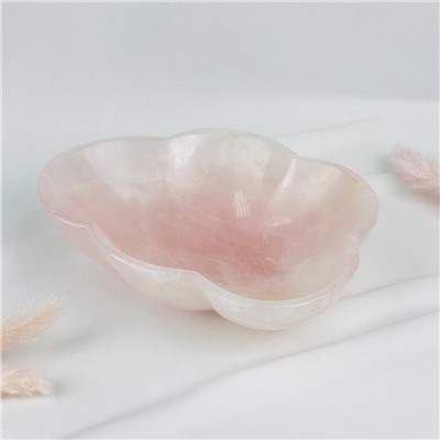 Радуга Самоцветов Чаша из мадагаскарского Розового кварца