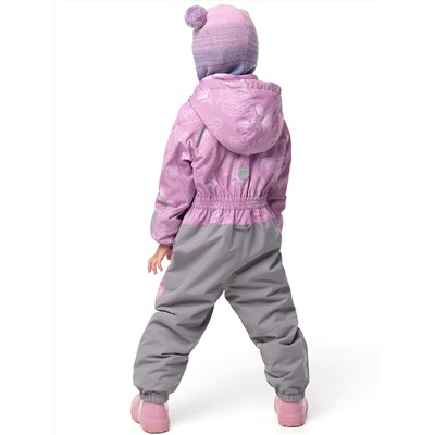 Комбинезон утеплённый для девочки NIKASTYLE 8м1825 Орхидея серый