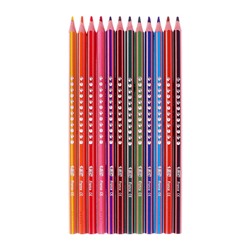 Карандаши цветные 12 цветов, BIC «Kids Evolution Stripes», пластиковые, детские