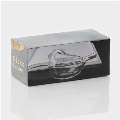 Ёмкость для варенья и мёда Доляна «Синичка», 80 мл, 12×7×5.5 см, стекло, прозрачная