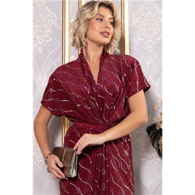 Платье Исландия (бордовое) П14814-30М