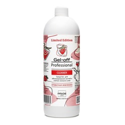 Средство для обезжиривания ногтей и снятия липкого слоя GEL-OFF CLEANER «Ароматная земляника», 1000 мл