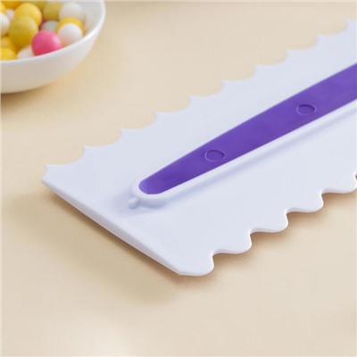 Шпатель кондитерский KONFINETTA «Праздник», 23×7.5 см, белый