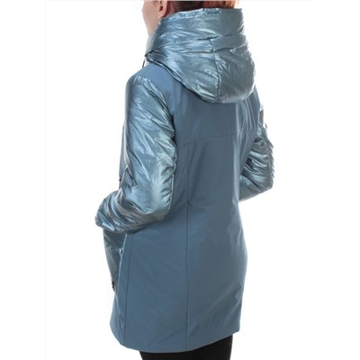 BM-926 GRAY/BLUE Куртка демисезонная женская АЛИСА (100 гр. синтепон)