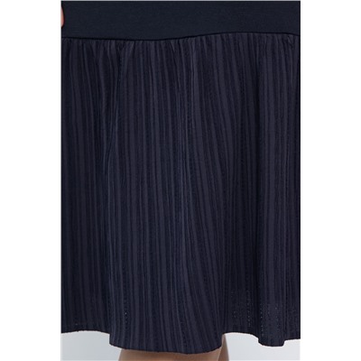 Платье с воланом Ливия (синее) П14810-10М