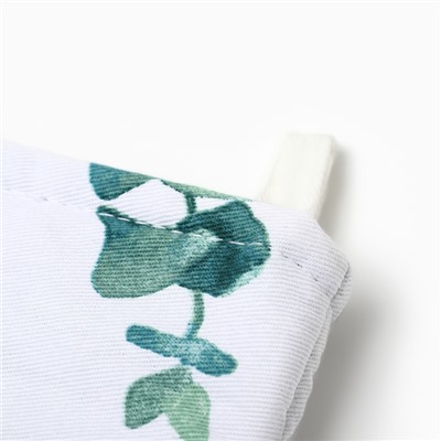 Варежка-прихватка "Этель" Eucalyptus 20х27см,100% хлопок, саржа 190 гр/м2