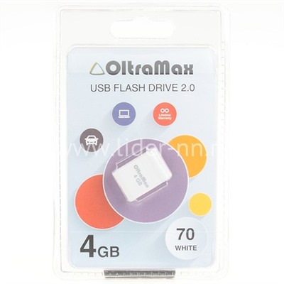 USB Flash 4GB OltraMax (70) белый