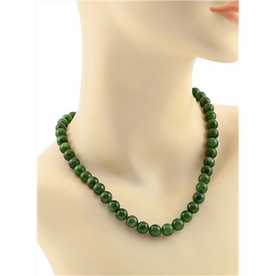 Бусы из Байкальского нефрита шарик 8мм, 43см, 40г