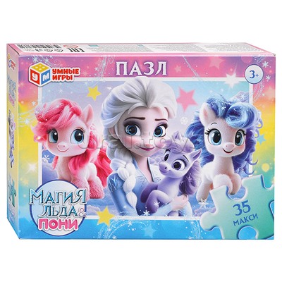Макси-пазлы 35 "Магия льда & Пони"