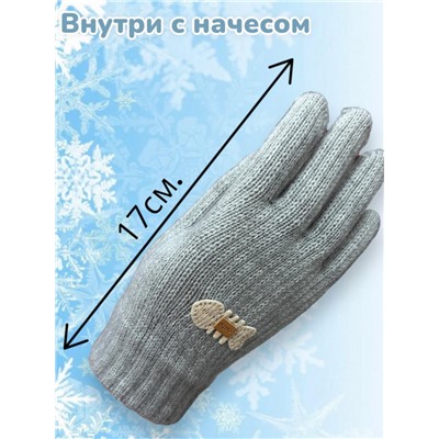 Перчатки детские для девочек Арт 2023/6 тип 8