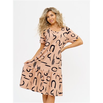 872 Платье бежевый Свт