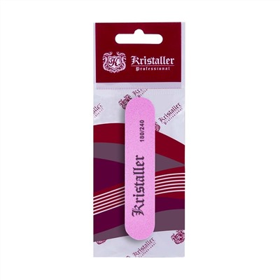Kristaller Бафик для ногтей овал 180/240 грит, 1 шт., в ассортименте