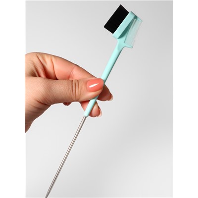 Расчёска - щётка для укладки волос, 21×3.6 см, МИКС