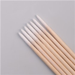 Ватные палочки на деревянной основе, заострённые, 7 см, 100 шт.