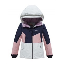 Горнолыжный костюм зимний для девочки серого цвета 9518Sr