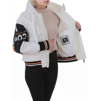 705 WHITE Куртка демисезонная женская (100 гр. синтепон)