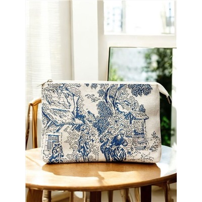 1045 Косметичка Туаль Голубой  25х16х6 см 2415654