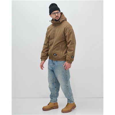 Куртка из вельвета мужская демисезонная коричневого цвета 25336K