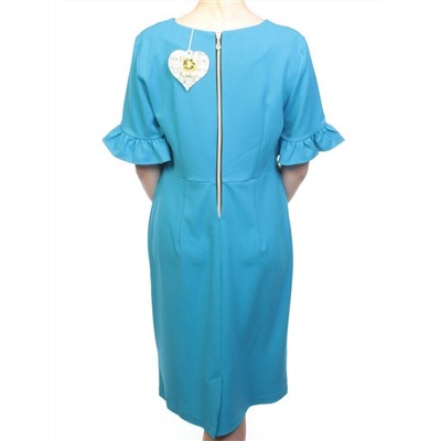 8834 LT. BLUE Платье женское (90% полиэстер, 10% эластан)