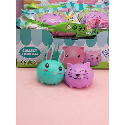 Мялка - антистресс «Cute pets», шоубокс 12 шт.