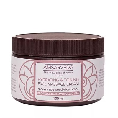 Массажный крем для лица (100 мл), Face Massage Cream, произв. Amsarveda